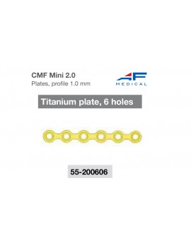 Mini titanium plate 6 holes