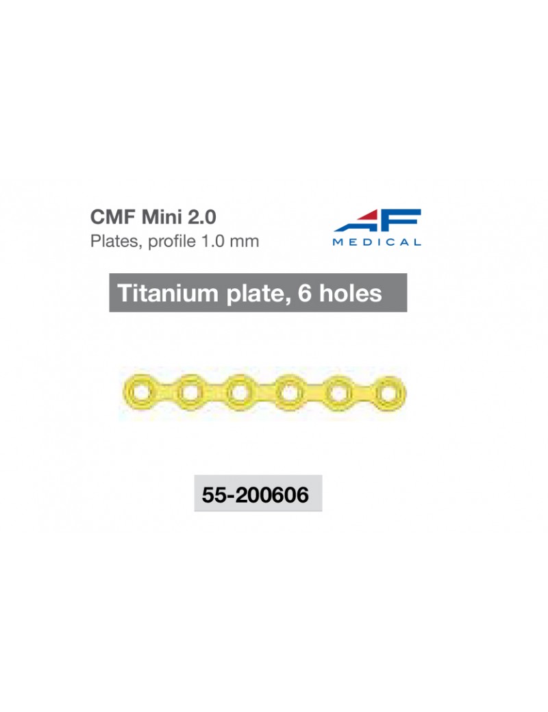 Mini titanium plate 6 holes