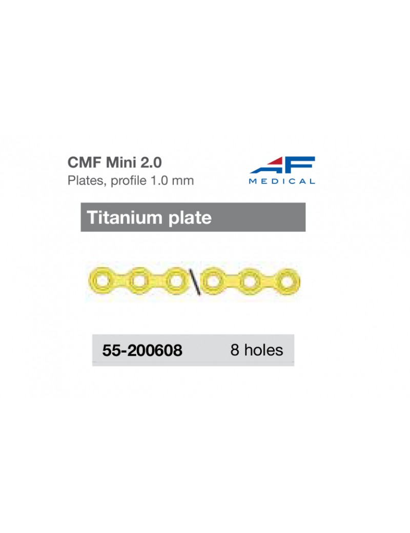 Mini titanium plate 8 holes