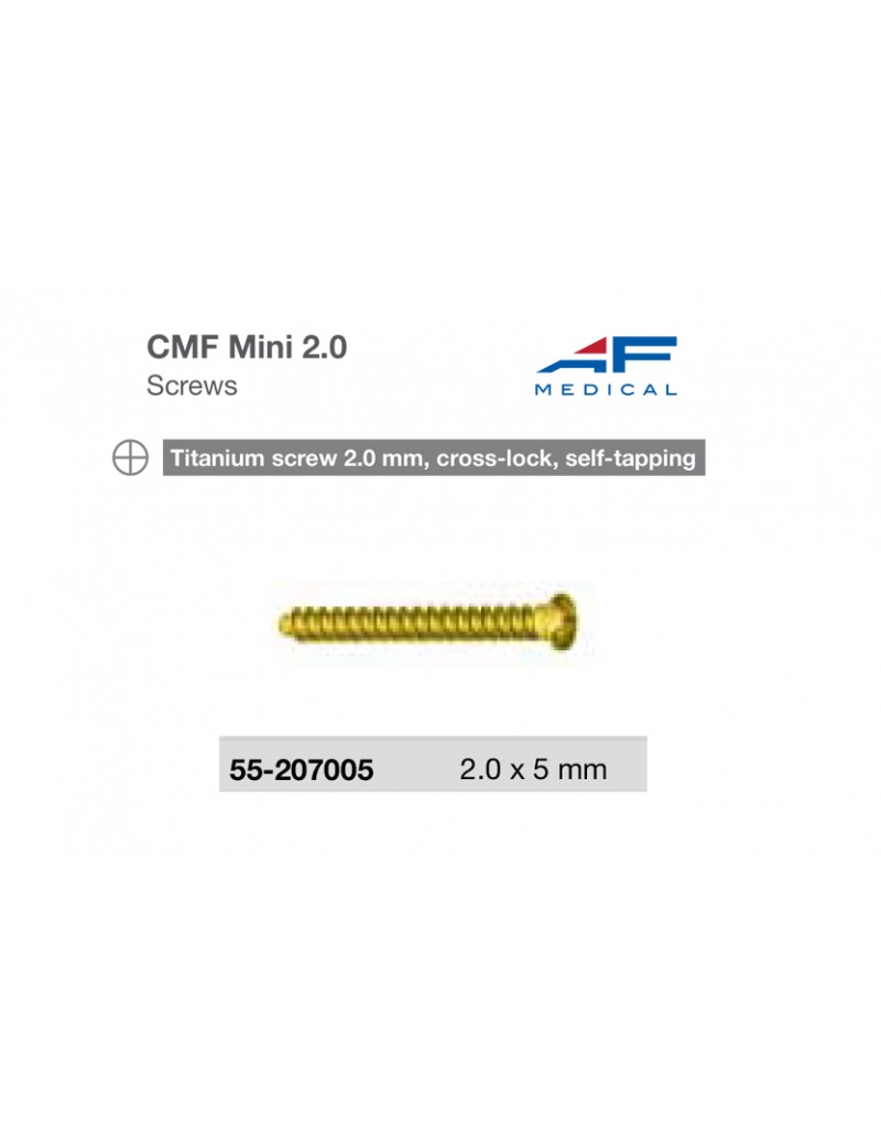 Titanium mini screw cross lock self tapping 5mm