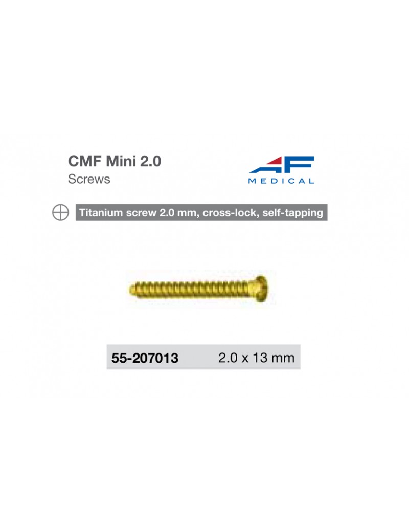 Titanium mini screw cross lock self tapping 13mm