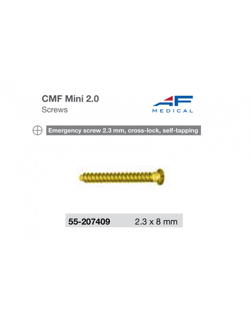 Titanium mini screw cross lock self tapping emergency 9mm