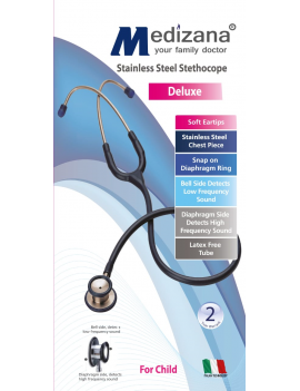 Stainless steel stethoscope Deluxe 