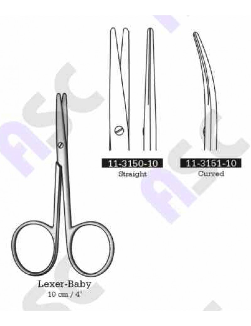 Scissors Lixer Bibi Matznobum Plant 10 cm straight