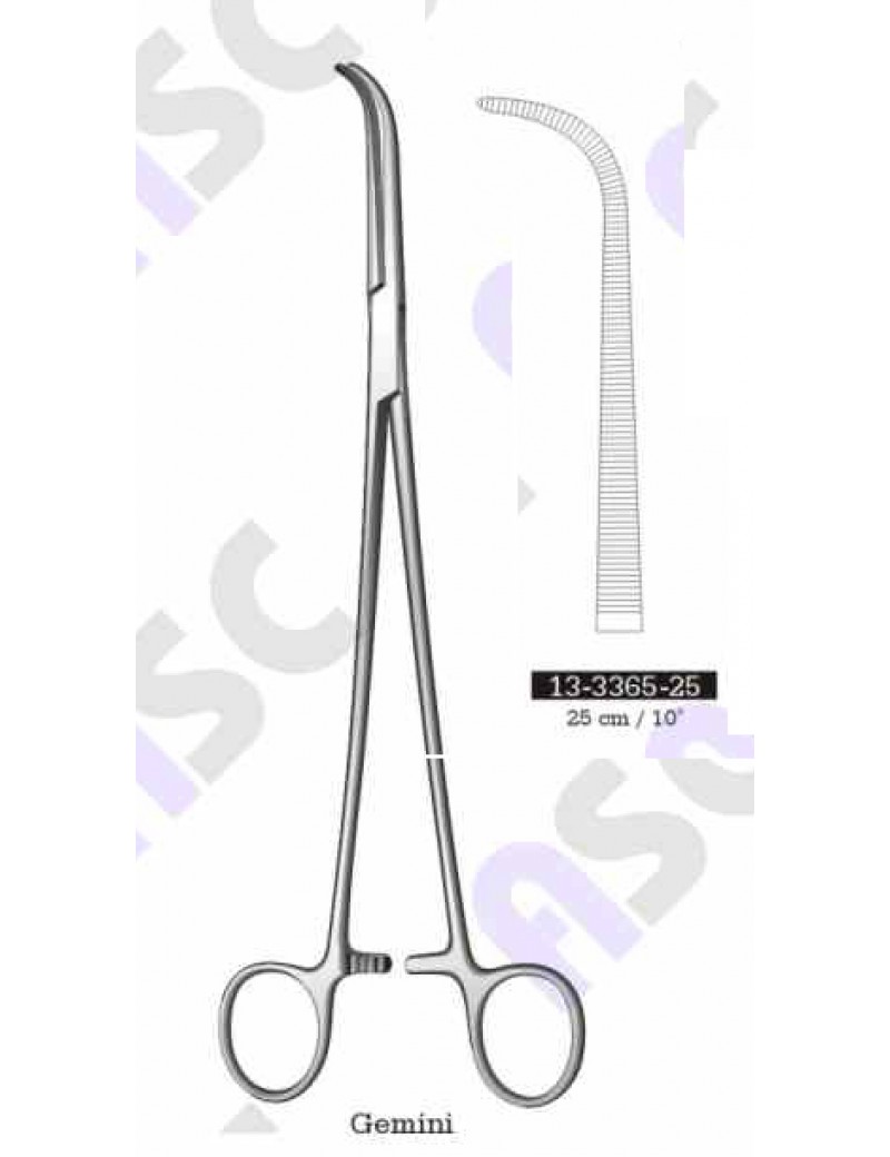 Gemini forceps right angle 25 cm