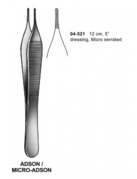 Wasons toothed micro adison forceps