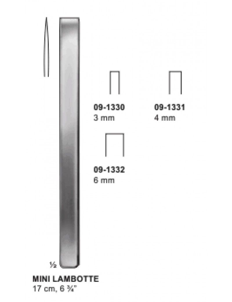 Wasons Mini lambotte osteotome 4mm