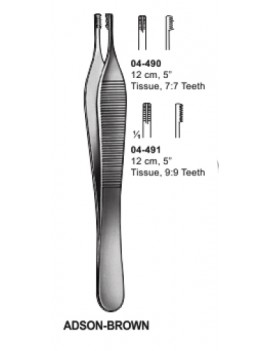 Wasons toothed Brown adison forceps