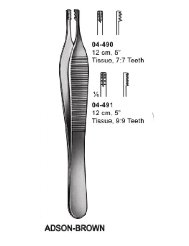 Wasons toothed Brown adison forceps