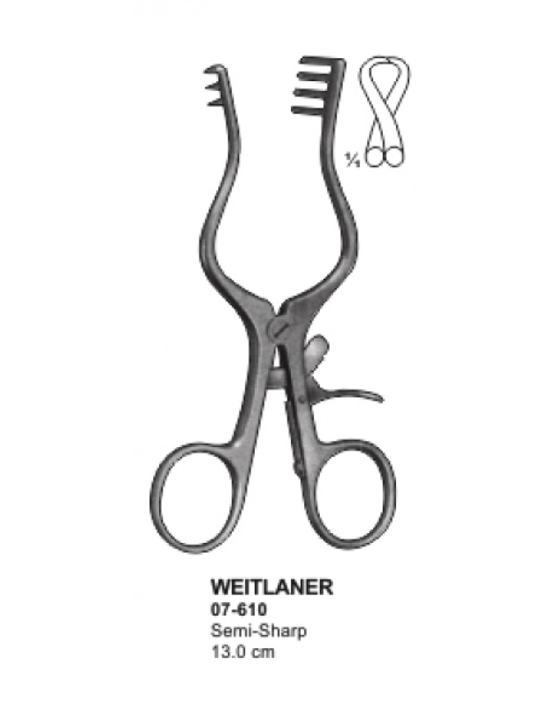 Wasons Weitlaner sharp Retractor 13cm