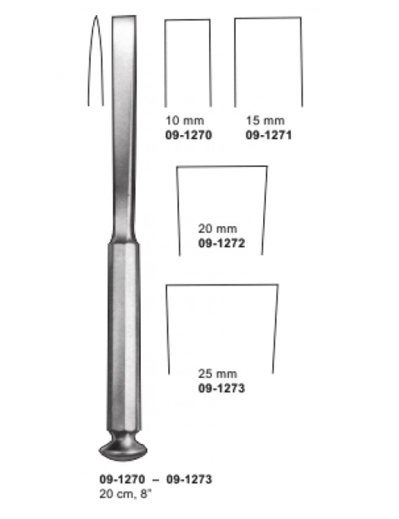 Wasons osteotome steel 20cm 10mm